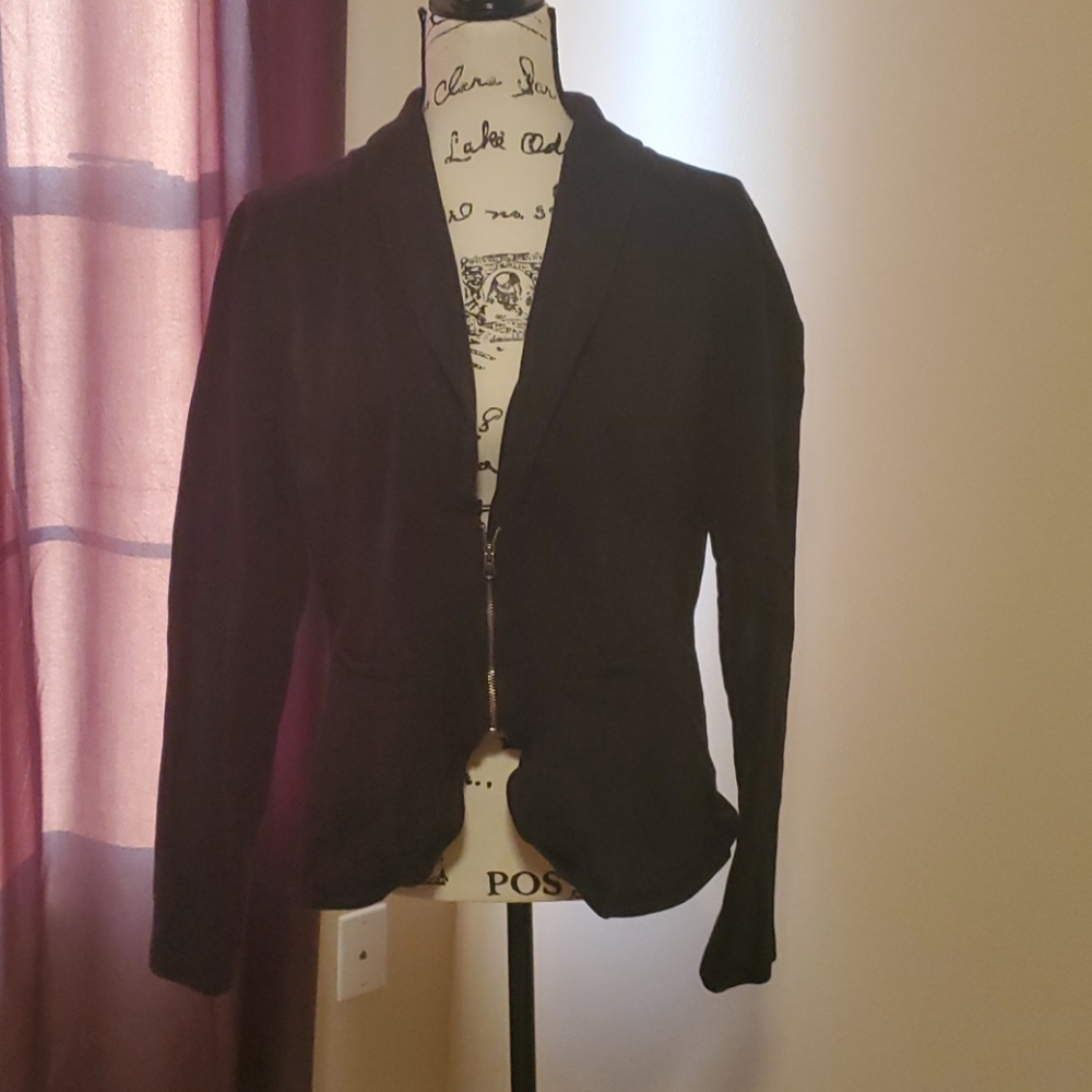 Ling sleeve black jacket